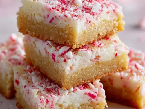 peppermint white chocolate cookie bars