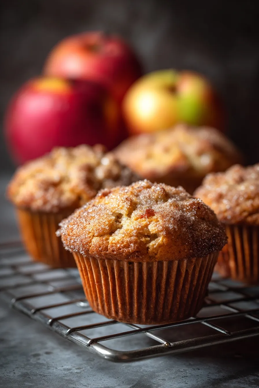 apple cinnamon streusel muffins