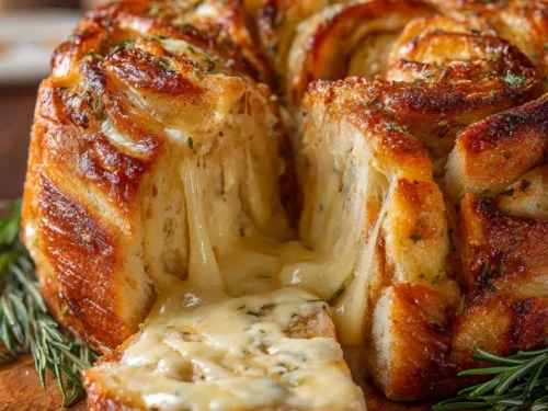 caramelized onion Gruyere bread wreath