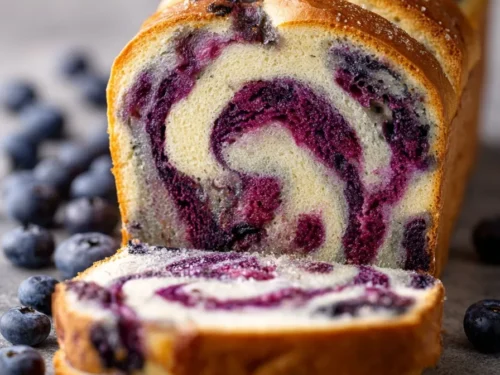 Blueberry cream cheese bread