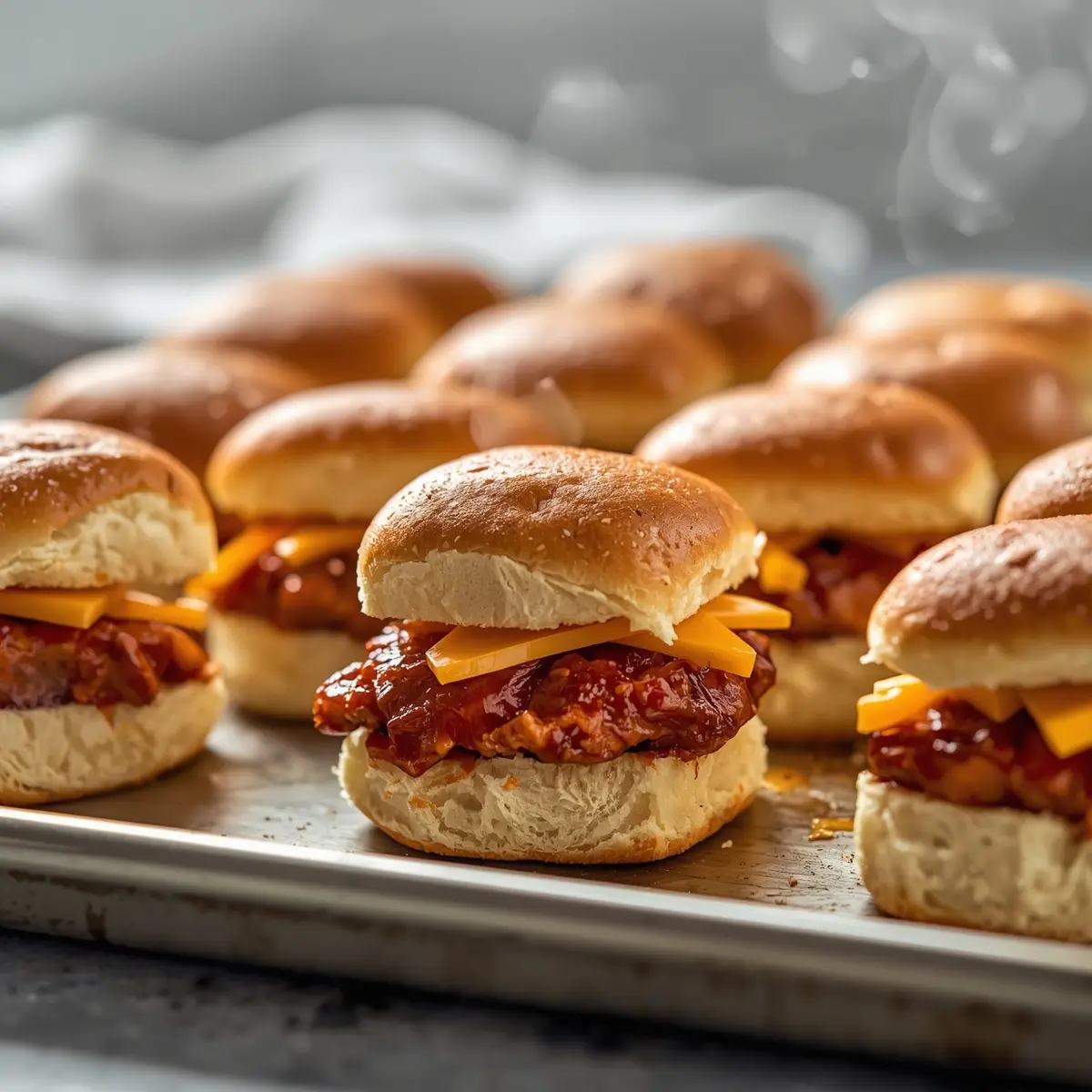 Cooking instructions for BBQ chicken sliders