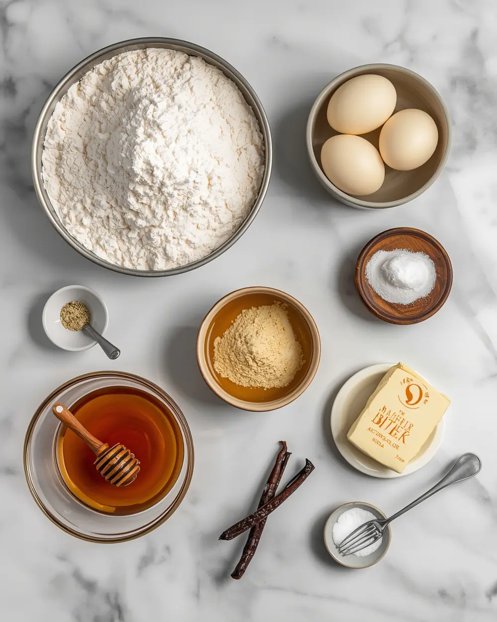 Ingredients for Easter bread
