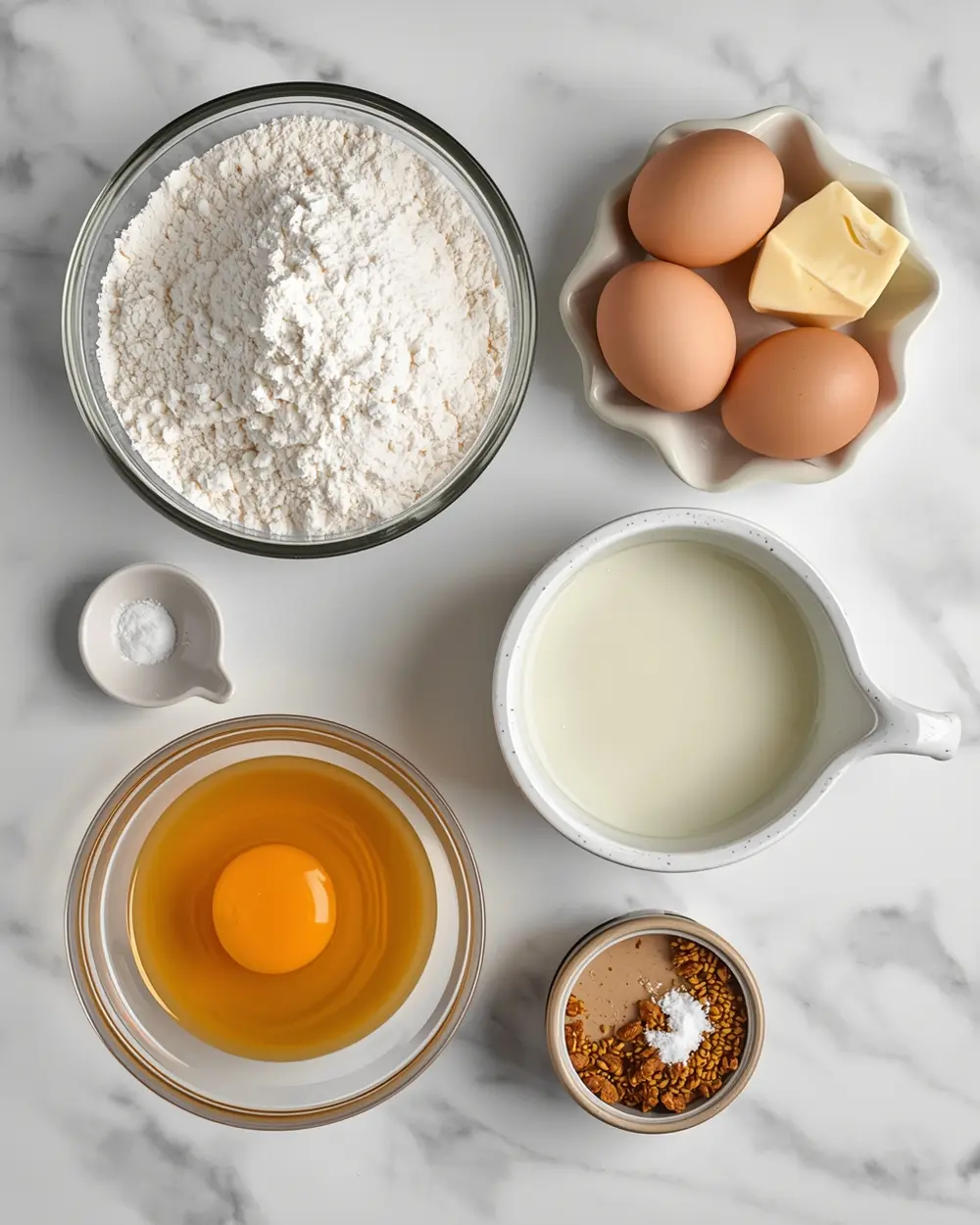 Ingredients for Easter bread