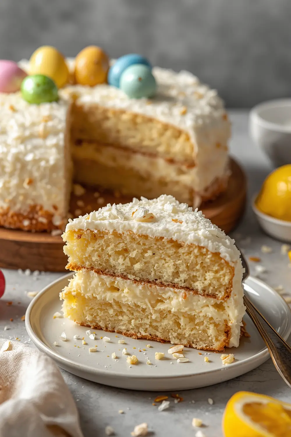 Easter coconut cake