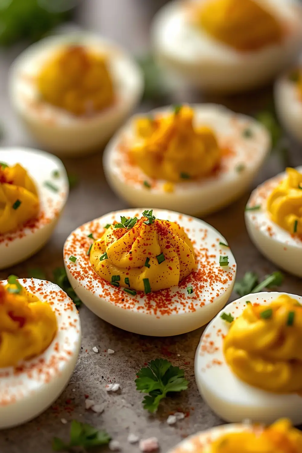 Easter deviled eggs