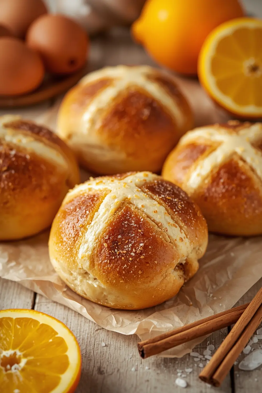 Easter hot cross buns