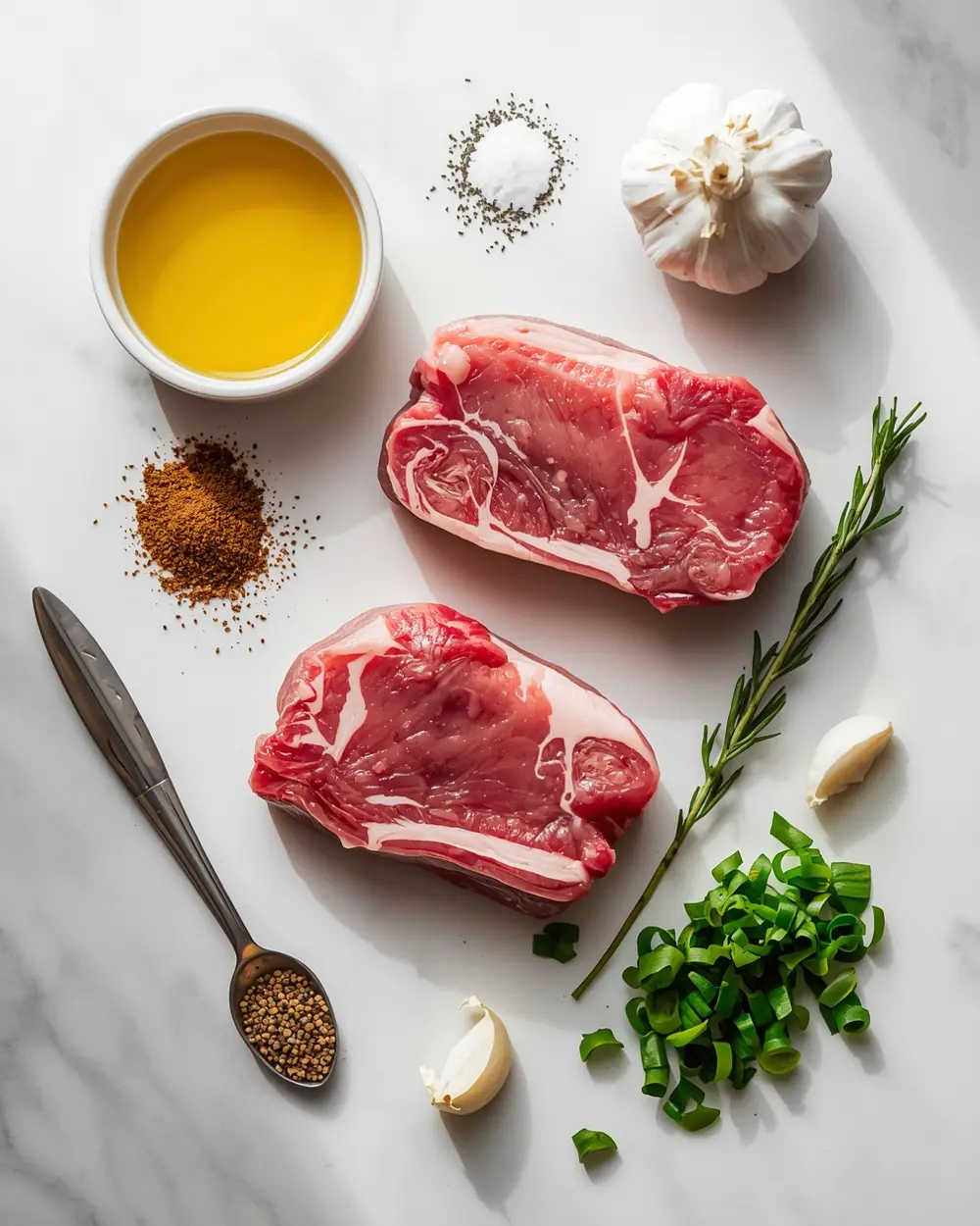 Ingredients for Easter lamb chops