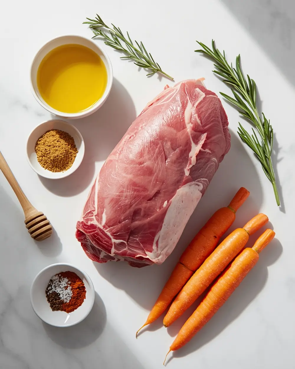 Ingredients for Easter lamb roast