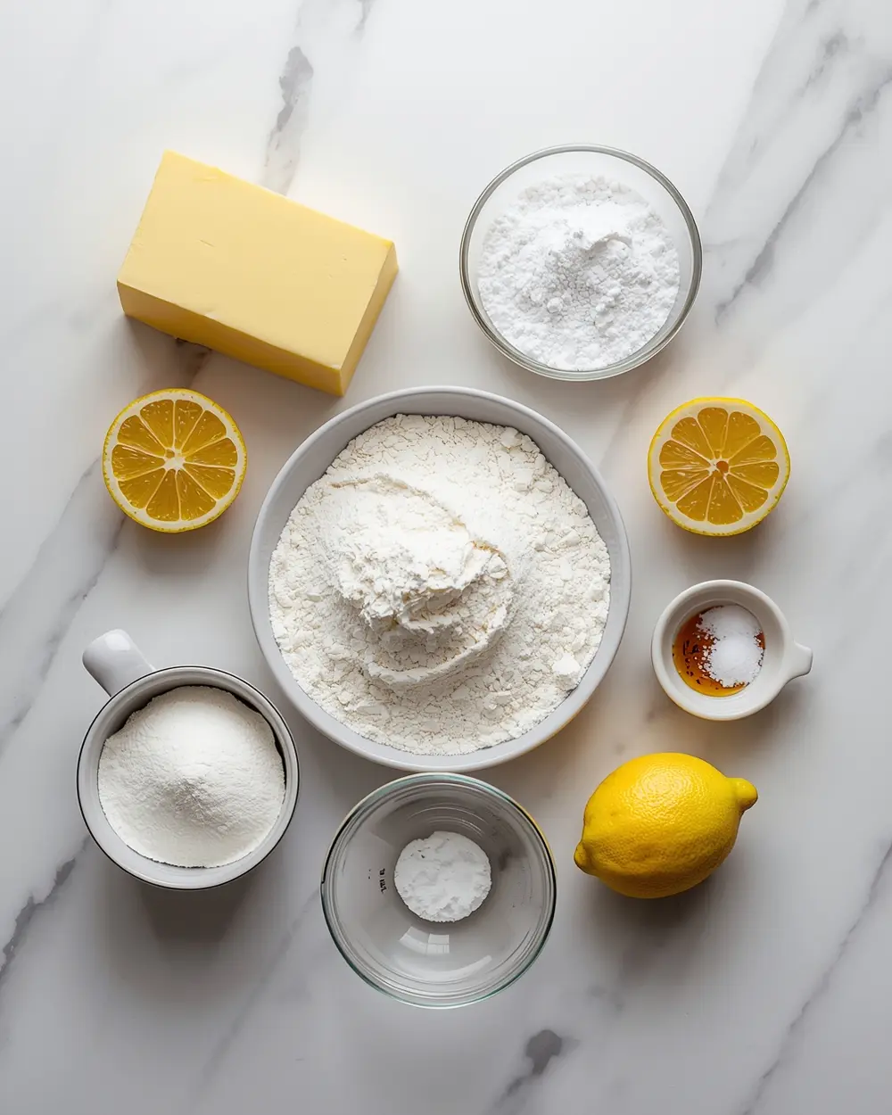 Ingredients for Easter lemon bars
