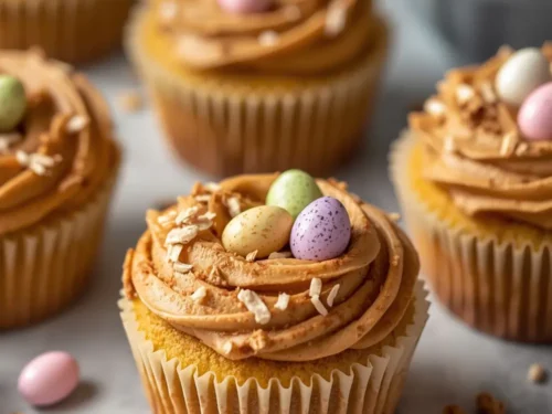 Easter nest cupcakes