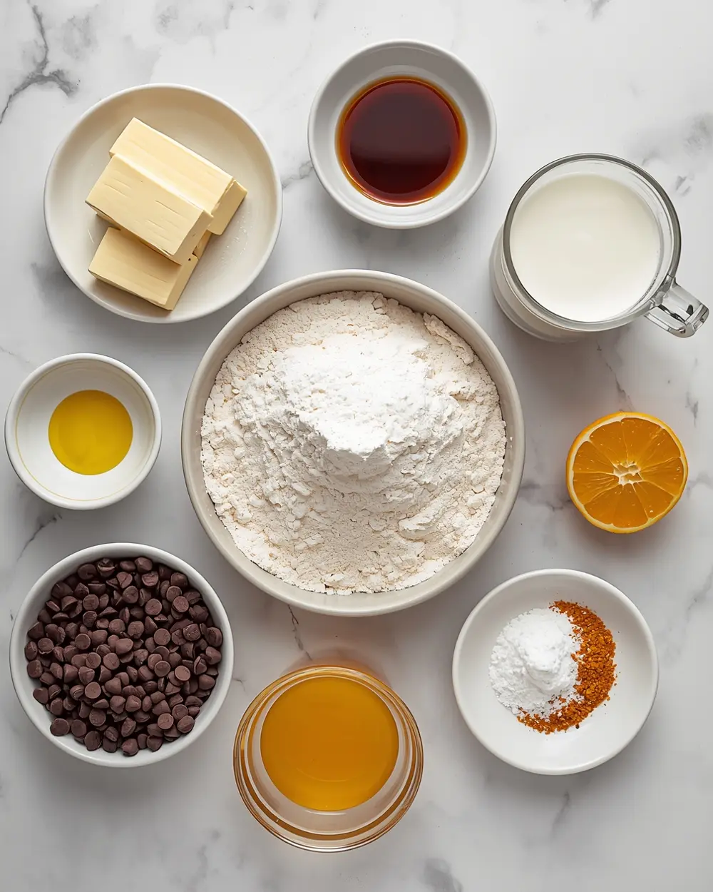 Ingredients for Easter nest cupcakes