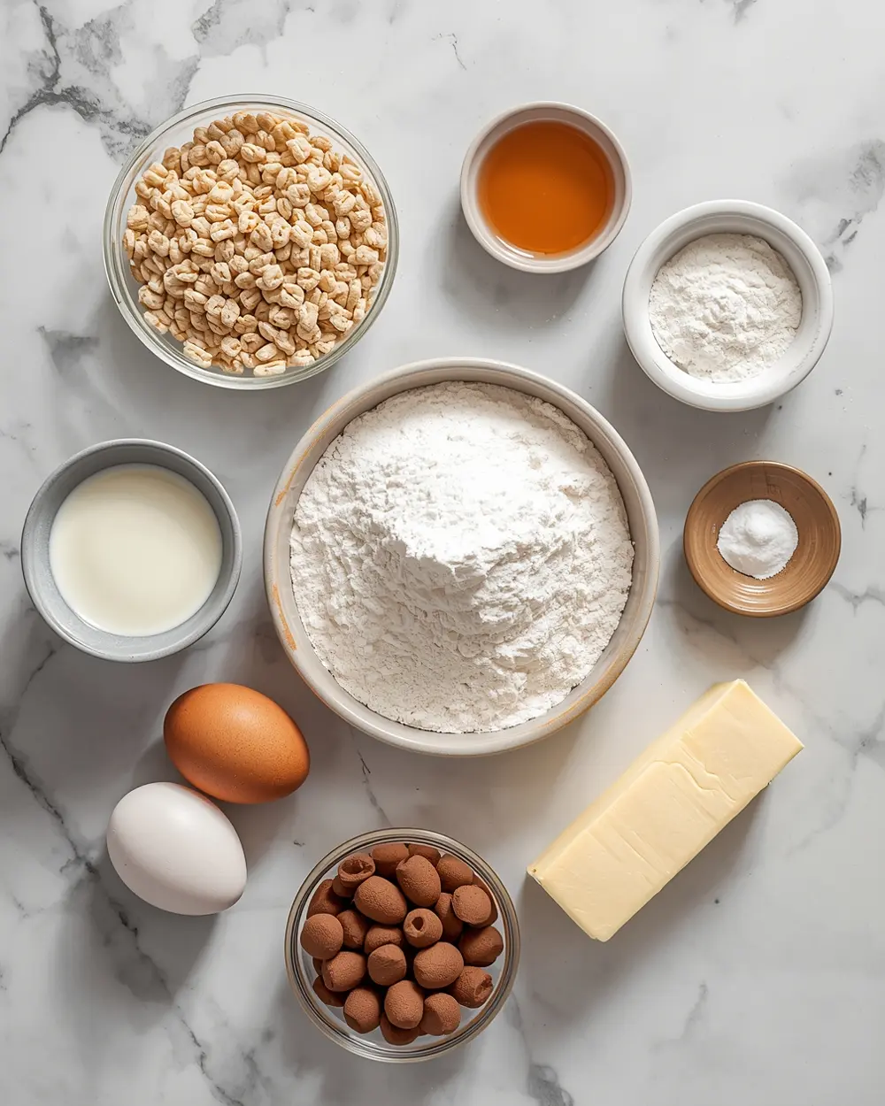 Ingredients for Easter nest cupcakes