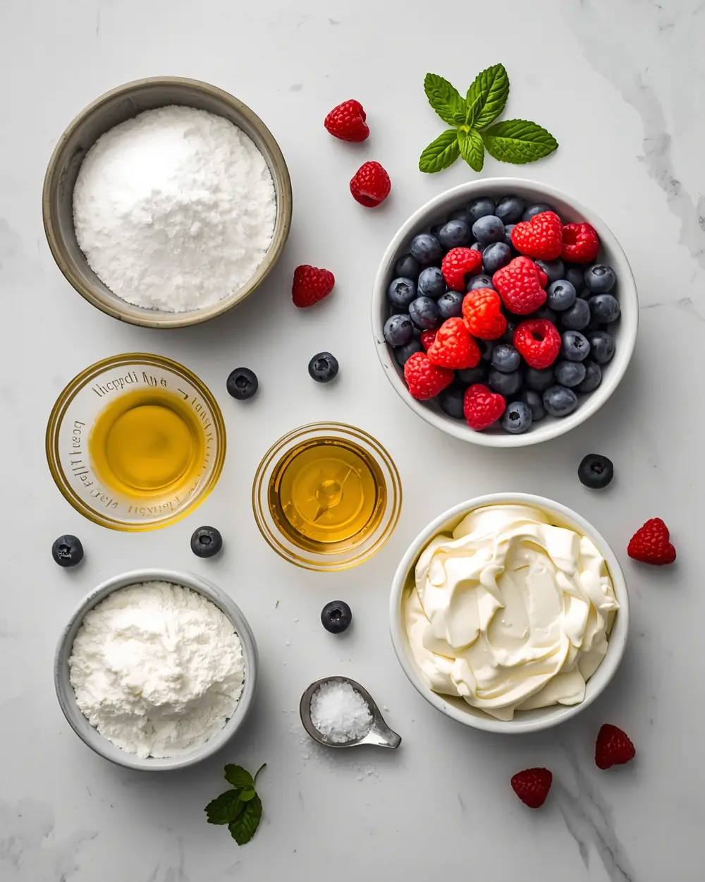Ingredients for Easter pavlova