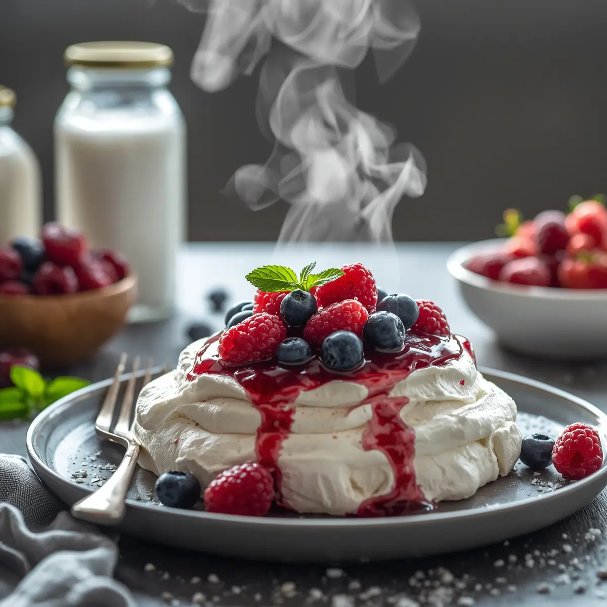 Cooking instructions for Easter pavlova