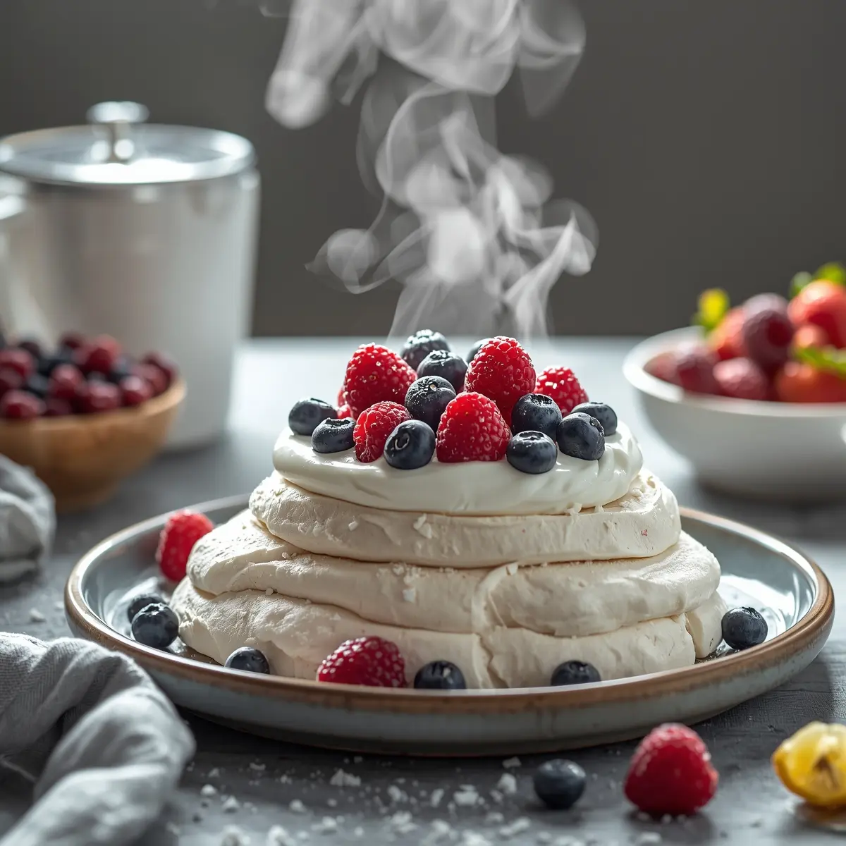 Cooking instructions for Easter pavlova