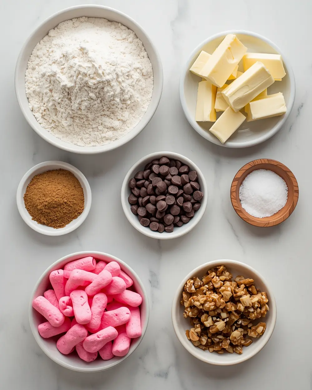 Ingredients for Easter peeps treats