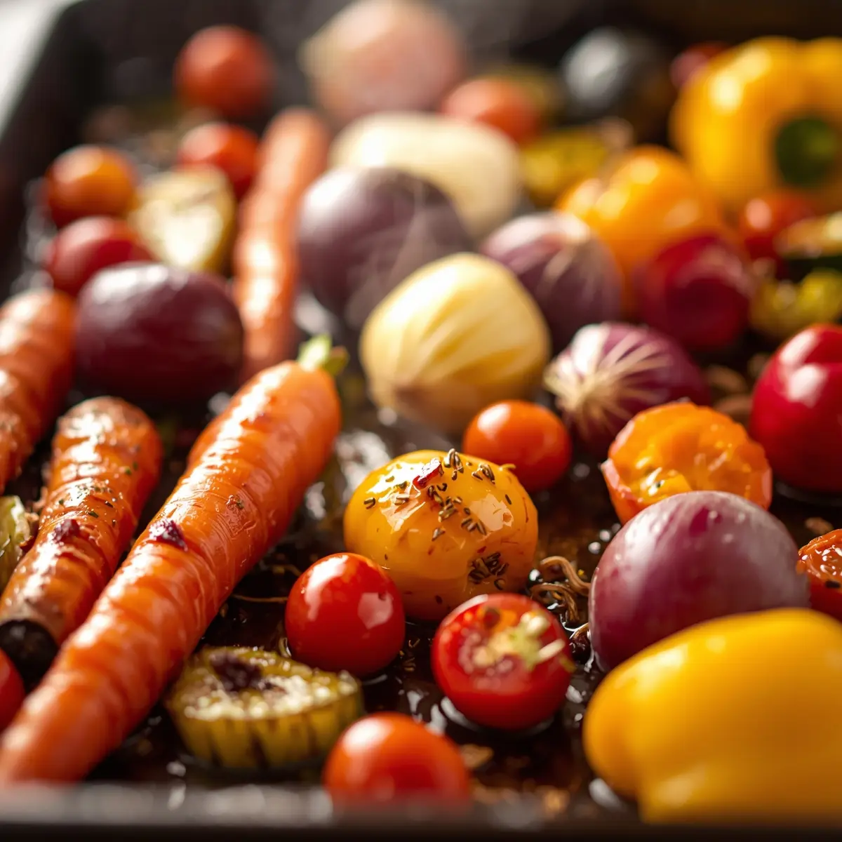 Cooking instructions for Easter roasted vegetables