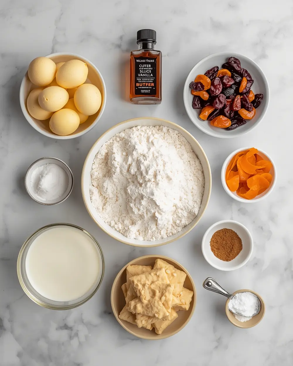 Ingredients for Easter simnel cake