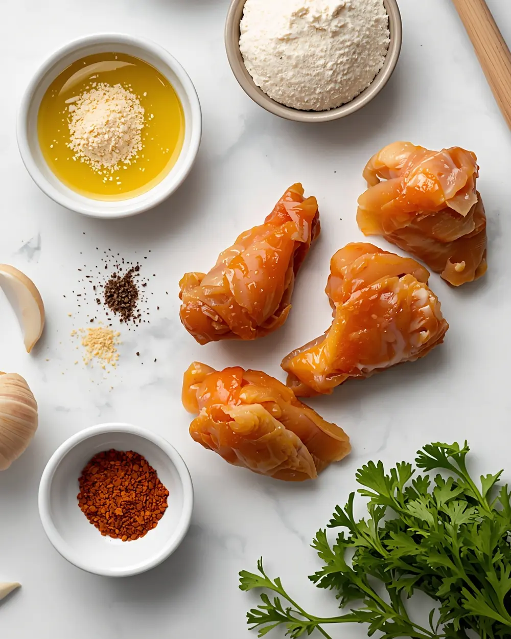 Ingredients for air fryer chicken wings
