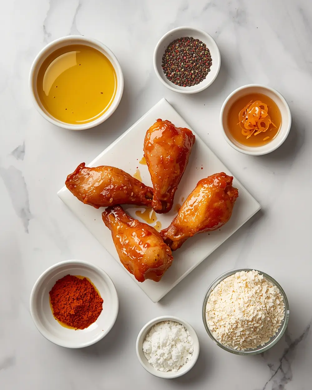 Ingredients for air fryer chicken wings