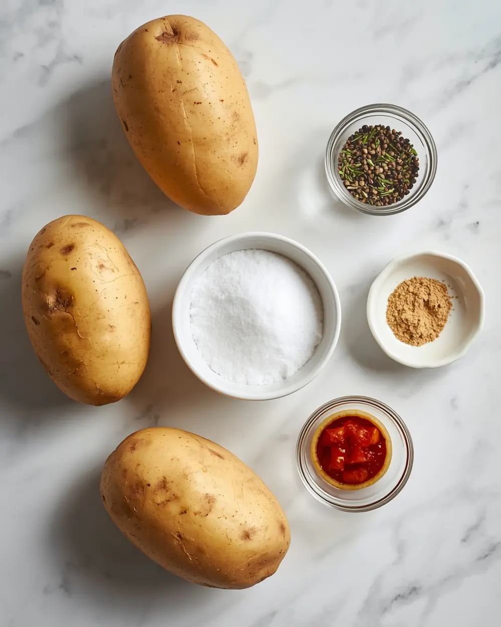 Ingredients for air fryer french fries
