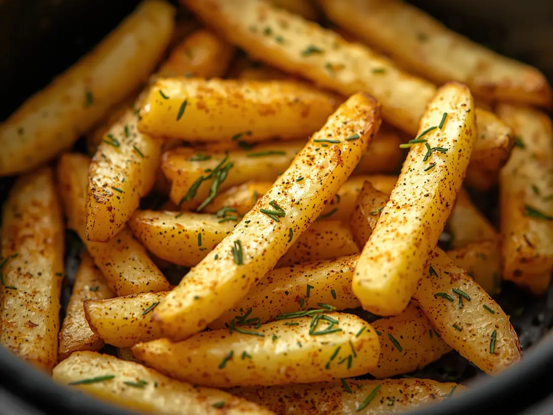 air fryer french fries ready to serve