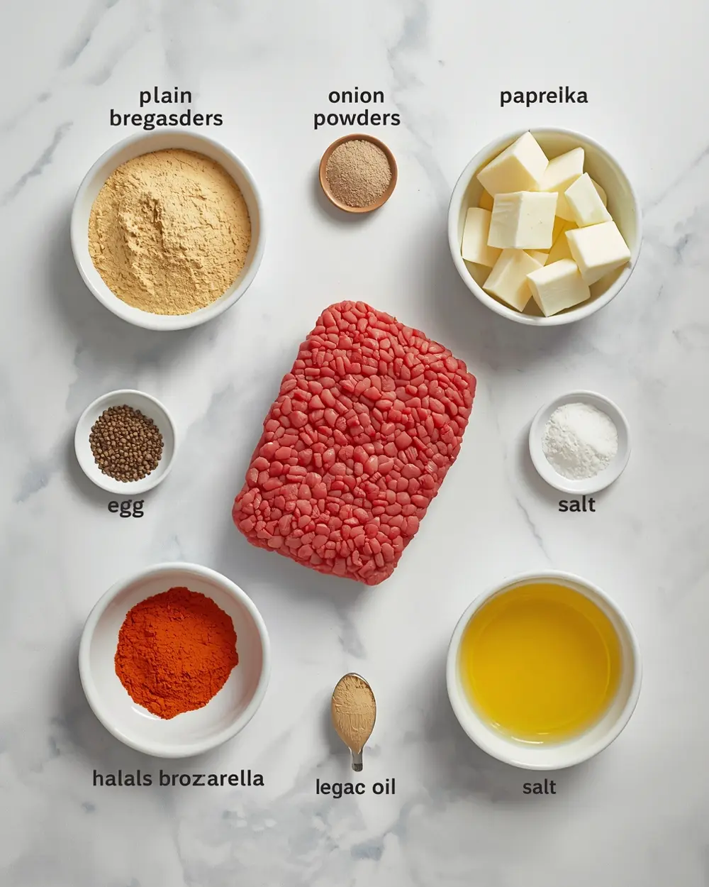 Ingredients for air fryer meatballs