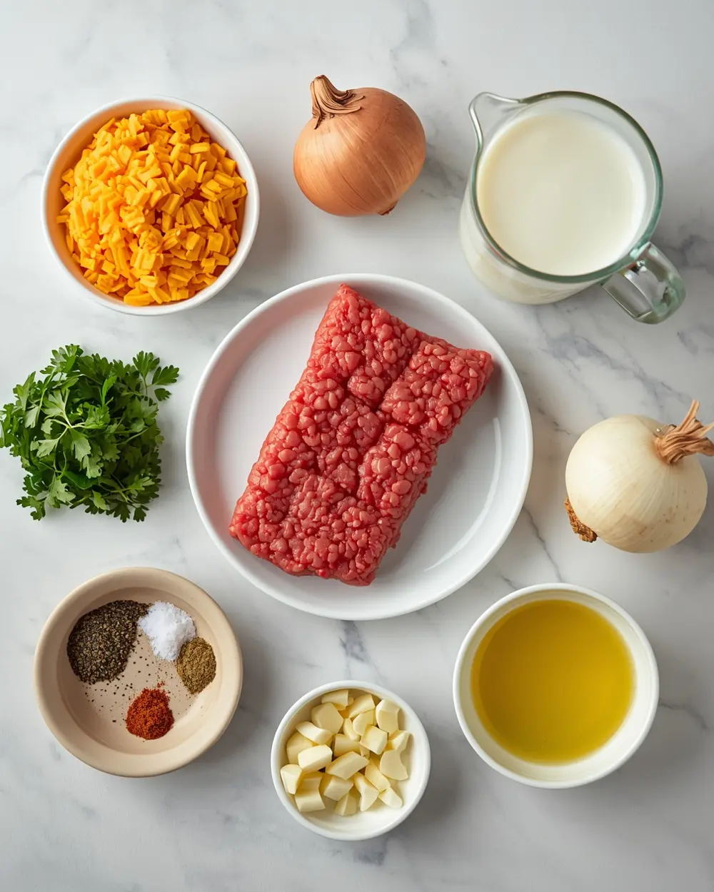 Ingredients for air fryer meatballs