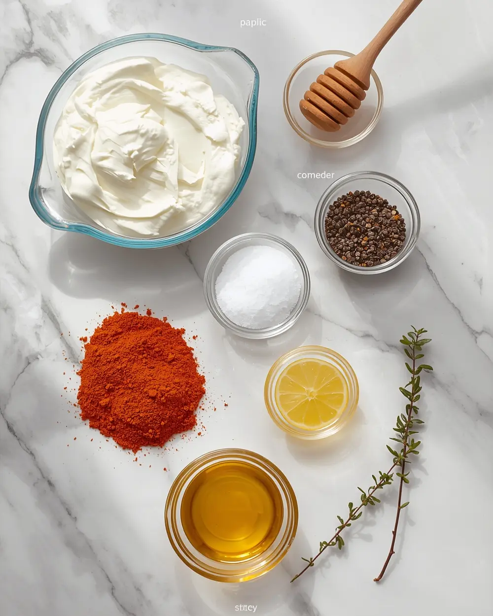 Ingredients for air fryer pork chops