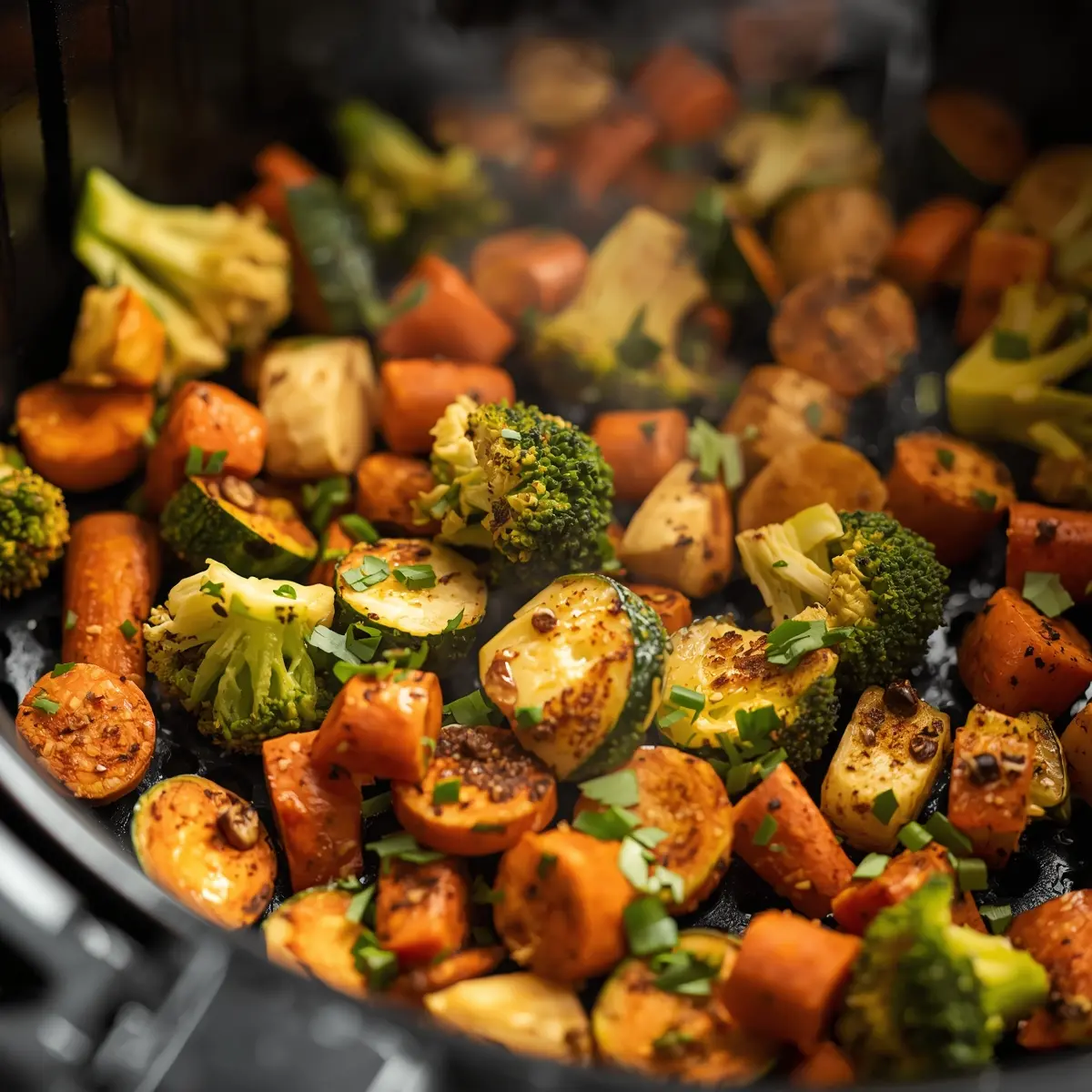 Cooking instructions for air fryer vegetables