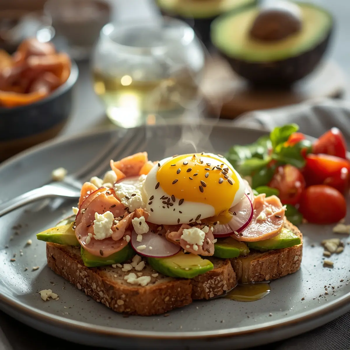 Cooking instructions for avocado toast
