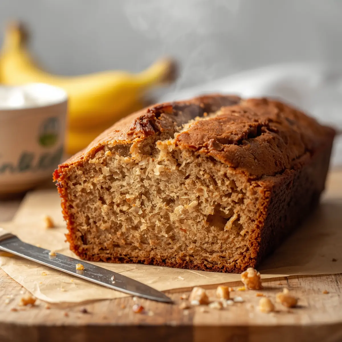 Cooking instructions for banana bread