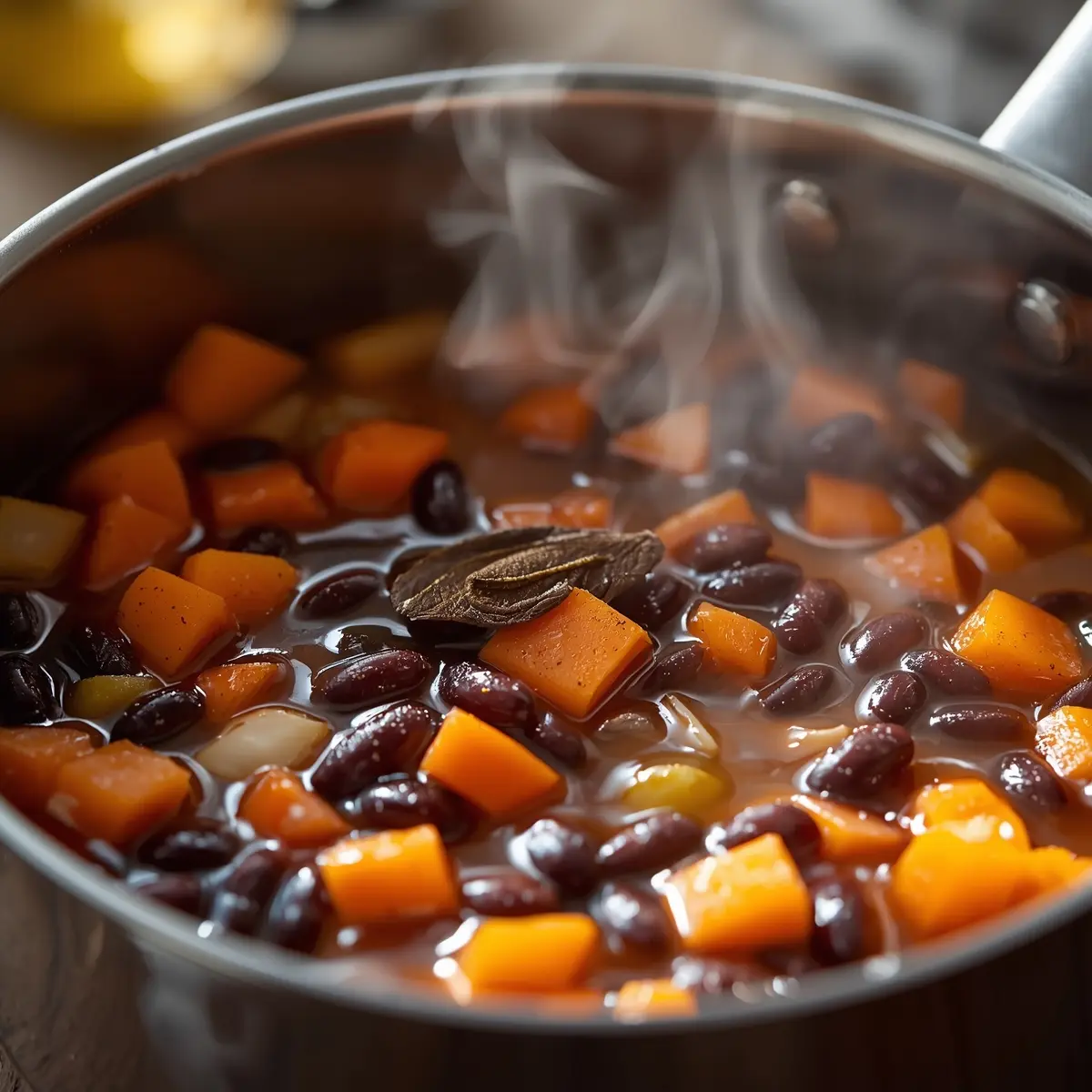 Cooking instructions for black bean soup