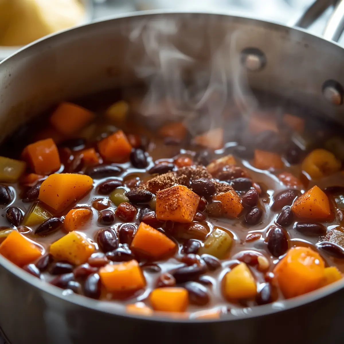 Cooking instructions for black bean soup