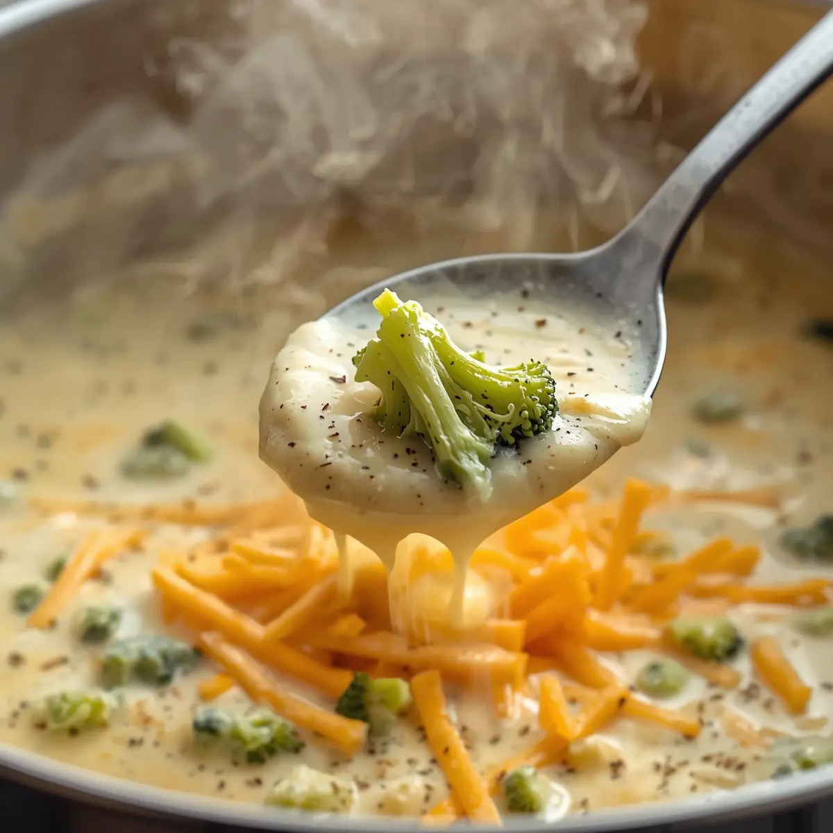Cooking instructions for broccoli cheddar soup
