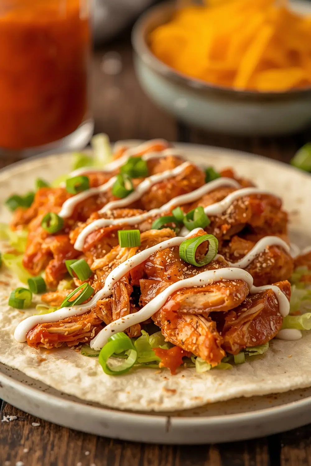 buffalo chicken wraps