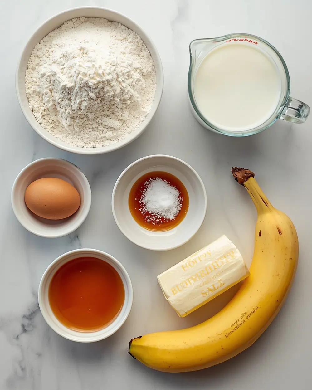 Ingredients for buttermilk pancakes