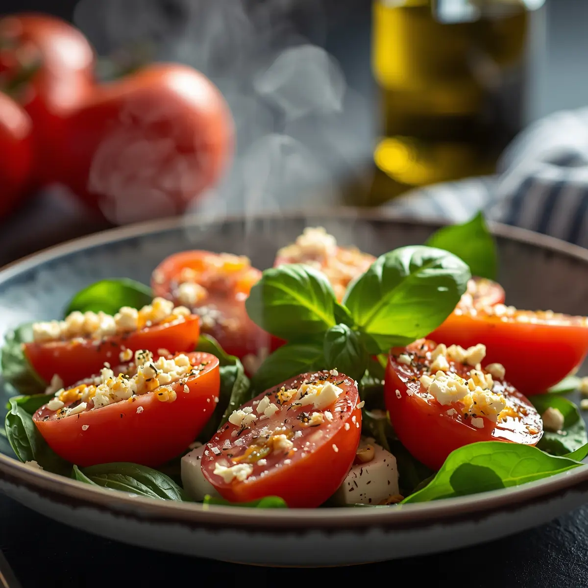 Cooking instructions for caprese salad