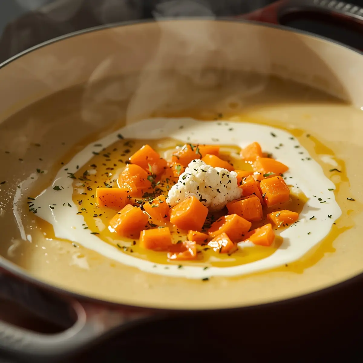 Cooking instructions for cauliflower soup