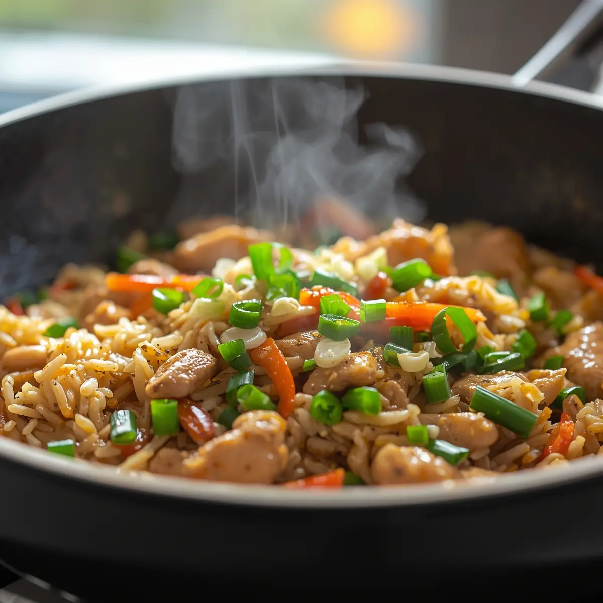 Cooking instructions for chicken fried rice