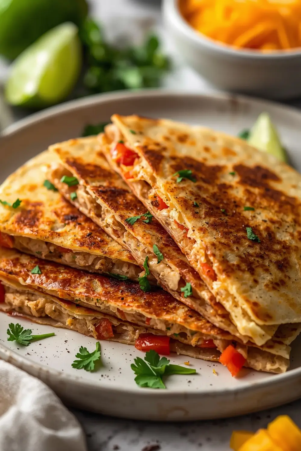 chicken quesadillas