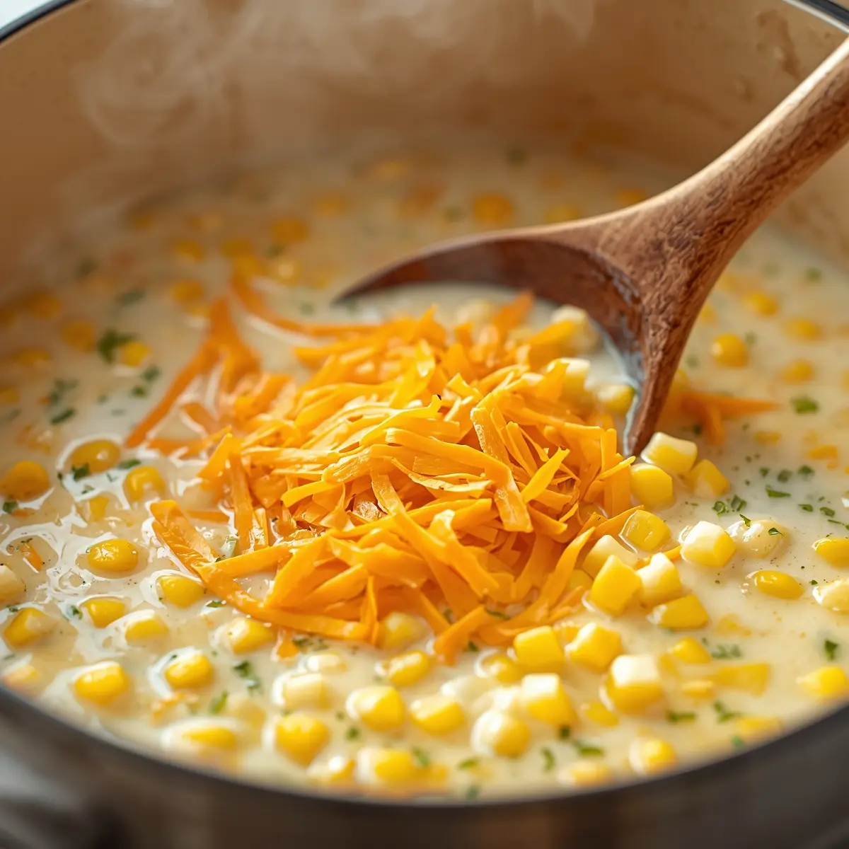 Cooking instructions for corn chowder