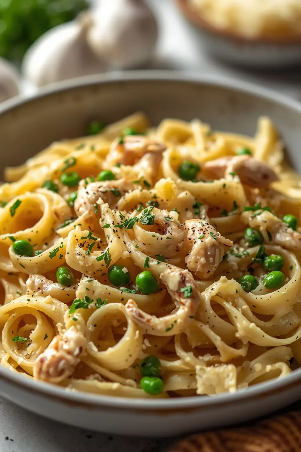creamy garlic pasta