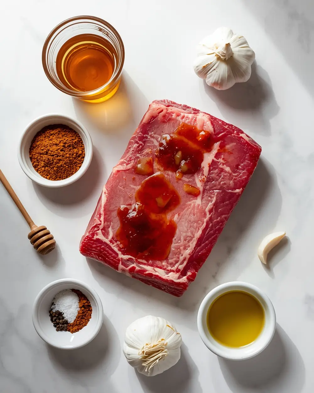 Ingredients for crockpot BBQ ribs