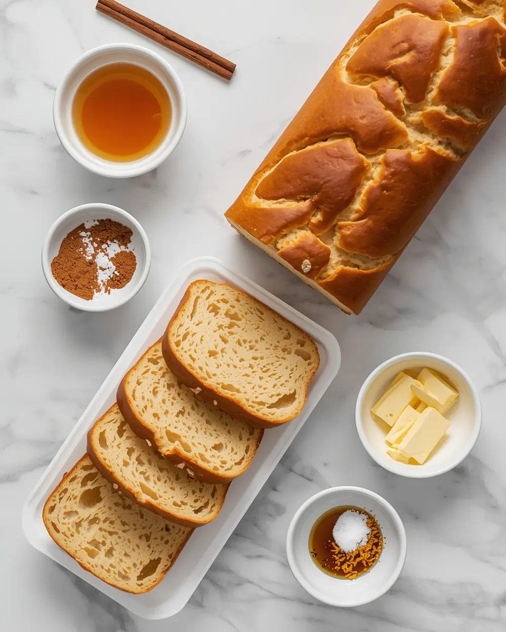 Ingredients for french toast