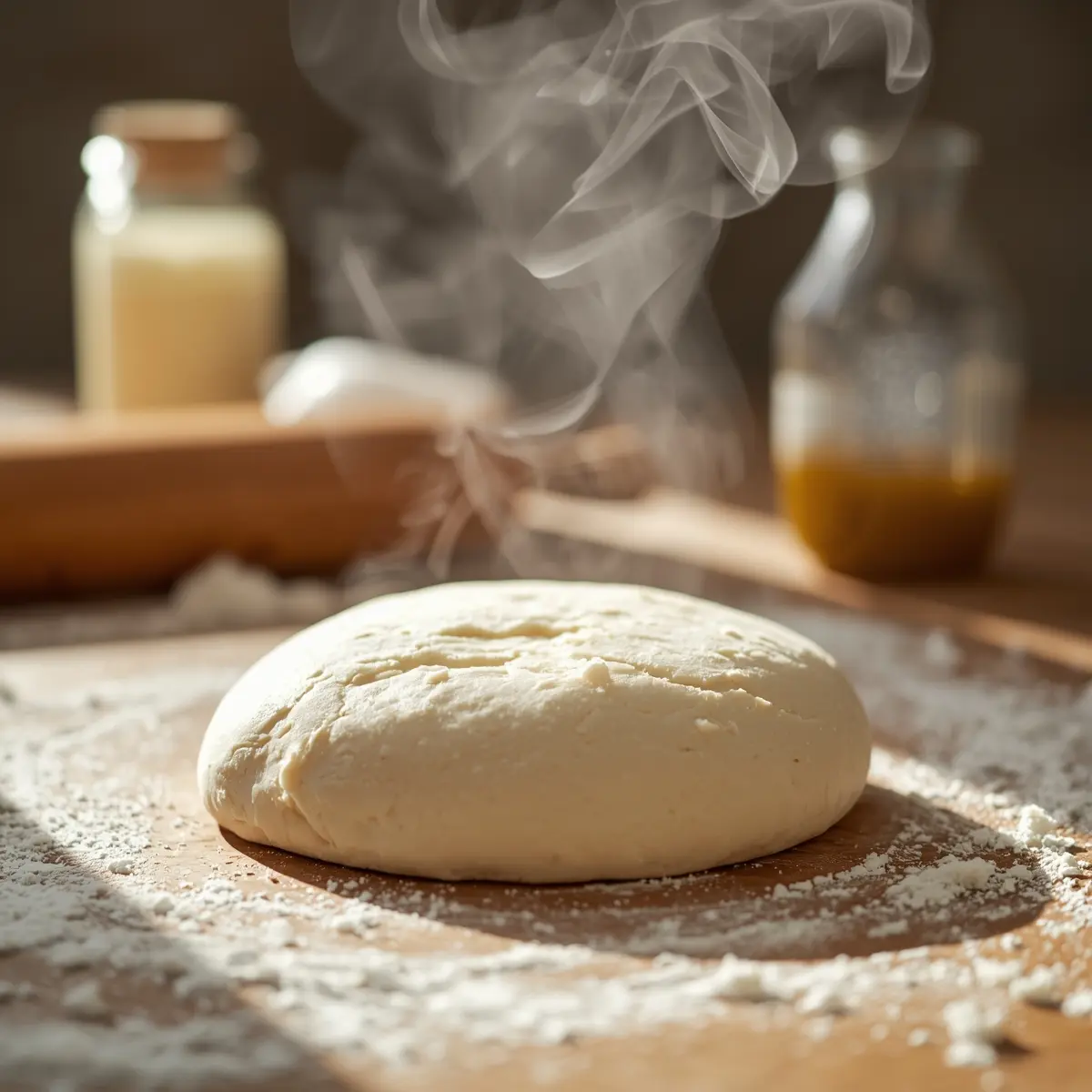 Cooking instructions for homemade pizza dough
