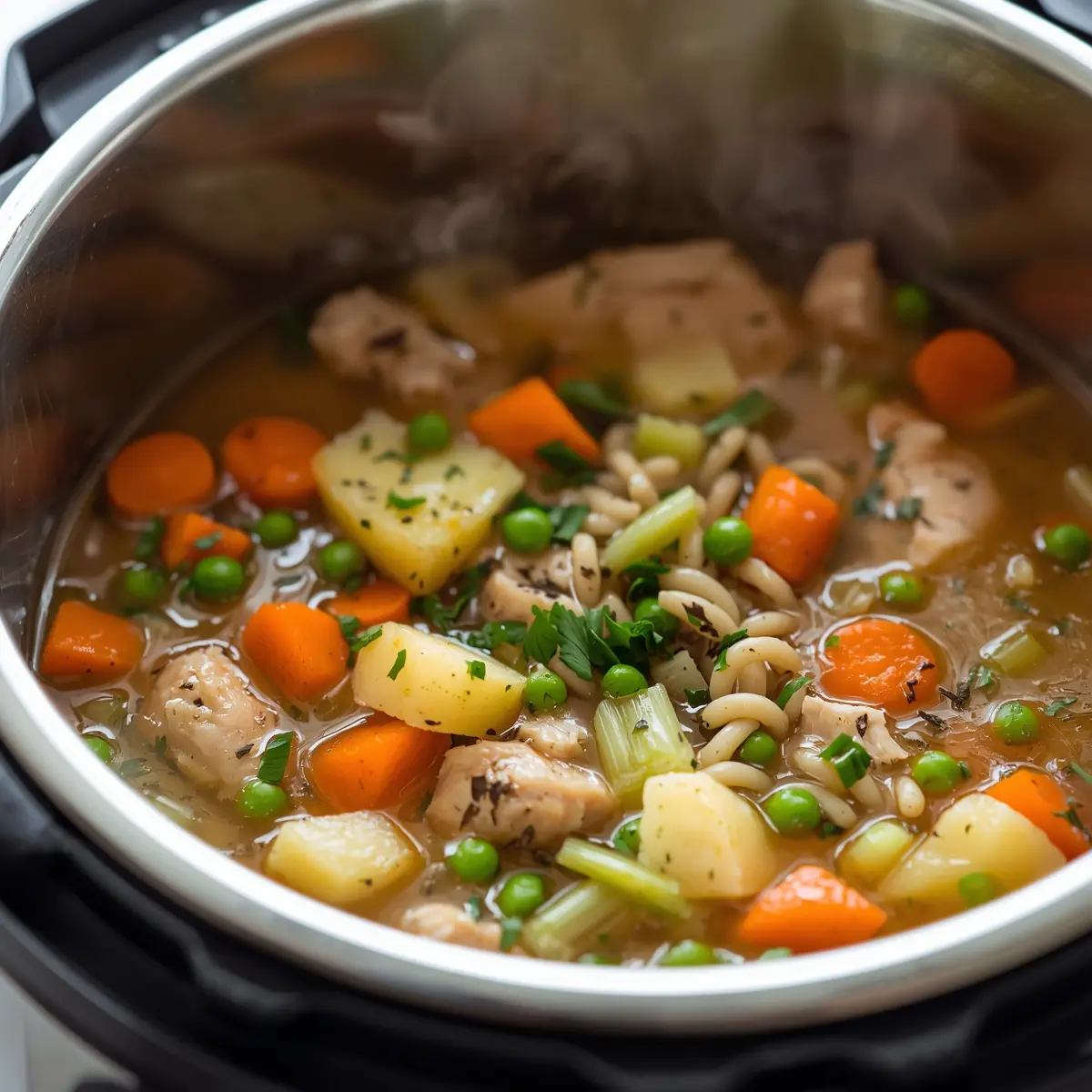 Cooking instructions for instant pot chicken soup