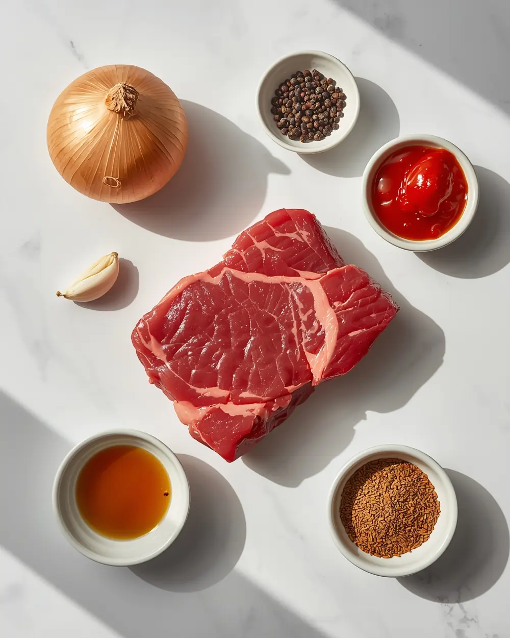 Ingredients for instant pot pulled beef
