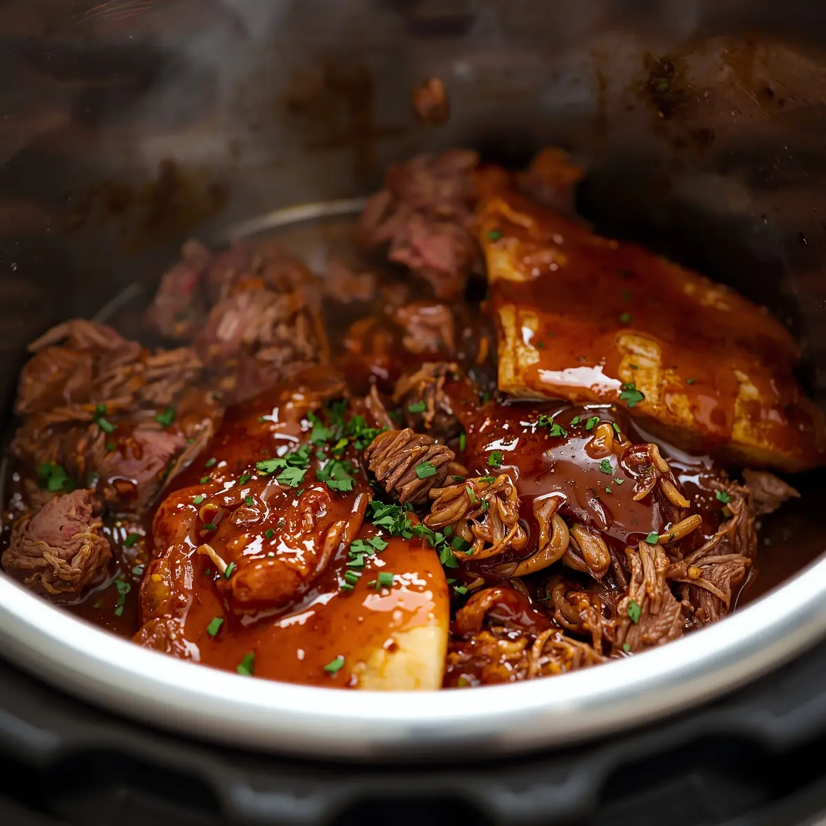 Cooking instructions for instant pot pulled beef