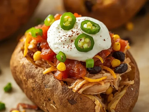 loaded baked potatoes